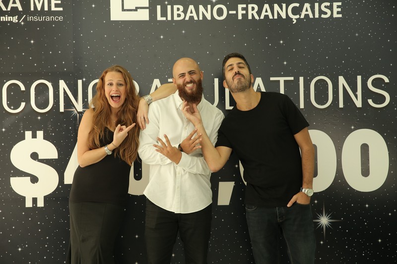 400,000$ winner thanks to BLF, AXA ME and Virgin Radio Lebanon. 